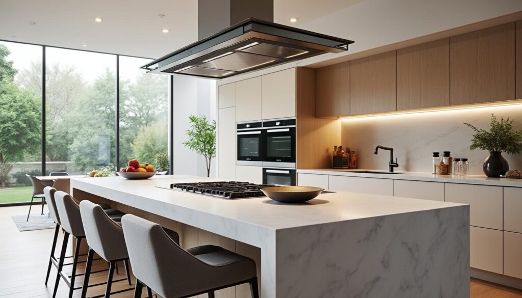 Lire la suite à propos de l’article Quelle hotte choisir pour accompagner votre îlot central de cuisine en janvier 2026 ?